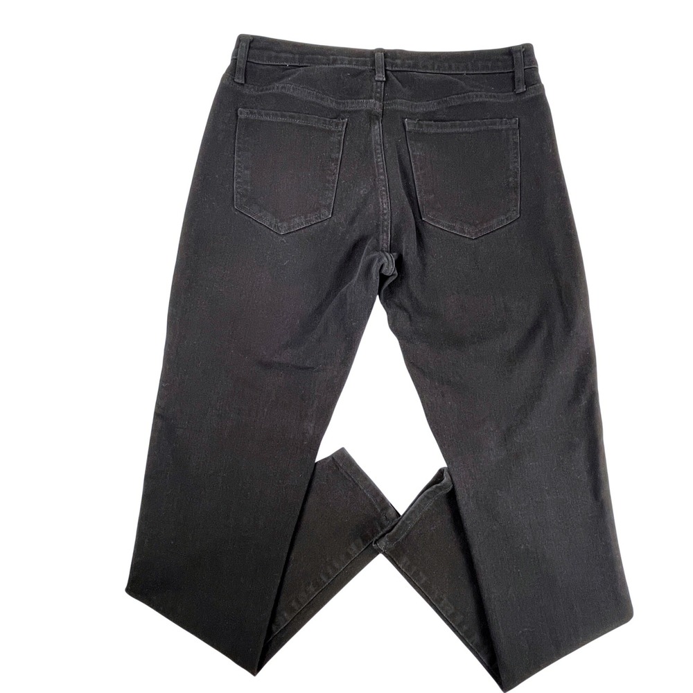 Banana Republic Jeans Womens 29L Black Mid Rise Skinny Premium Denim Stretch - Picture 4 of 8